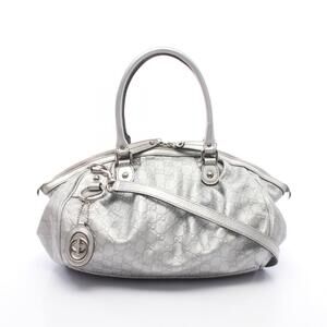 Gucci Sukey Guccissima Handbag leather silver tone